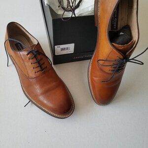 Aston Grey Men's Oxford Shoes in Brown Leather, Size 10 Medium EUC